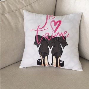 Je taime (I love you) French throw pillow cover…